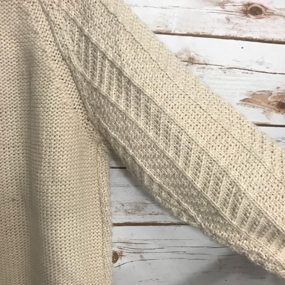 H & M Chunk Cable Knit Sweater Split Sleev… - Picture 3 of 7